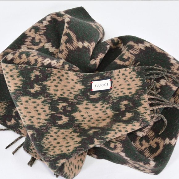 Gucci Reversible Wool Scarf NEW WITH TAGS - Picture 1 of 6